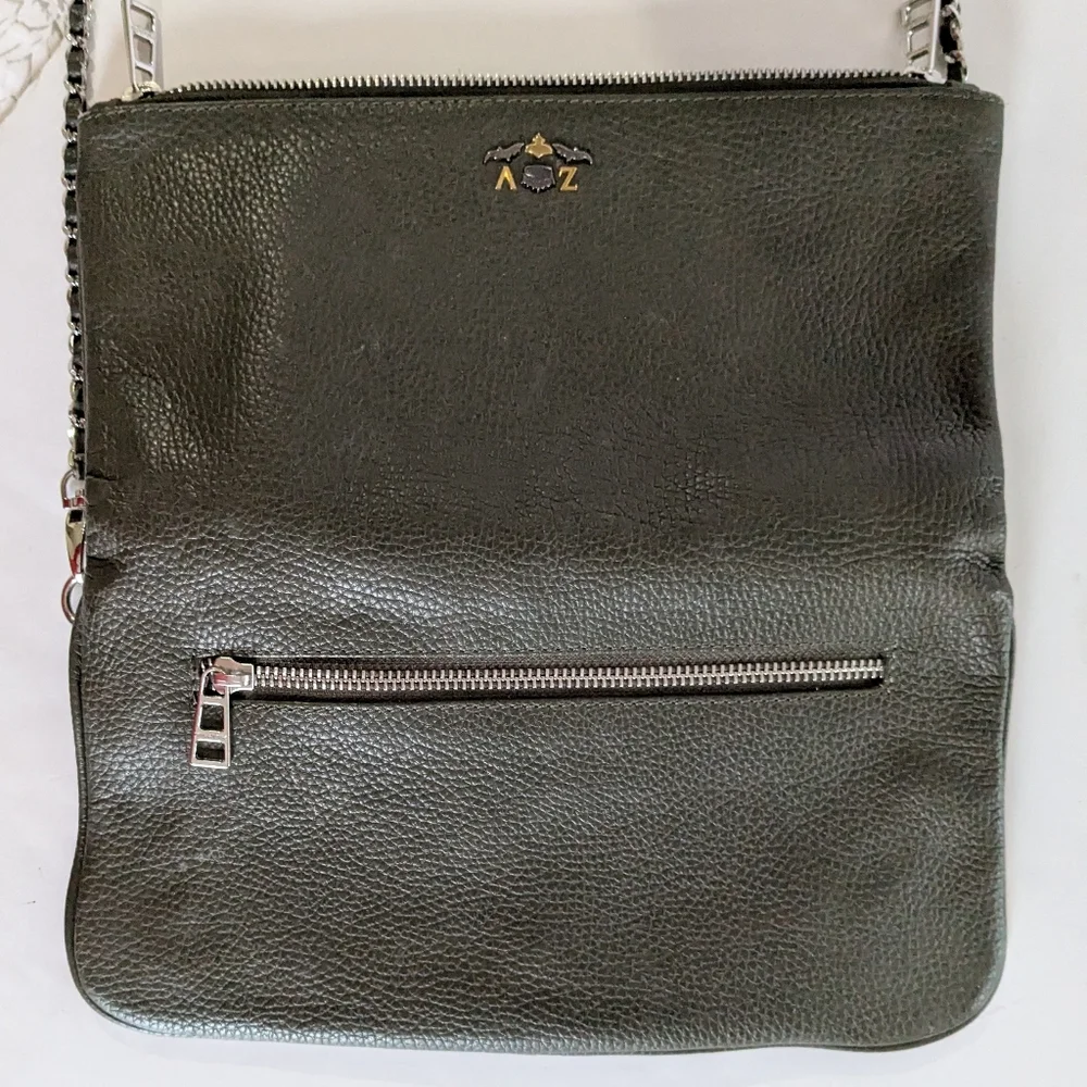 Zadig & Voltaire Leather Crossbody with Silver Chain - Picture 9 of 13